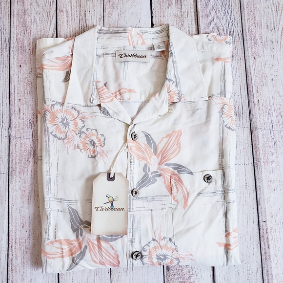 Caribbean Other - CARIBBEAN HAWAII BUTTON DOWN SHIRT